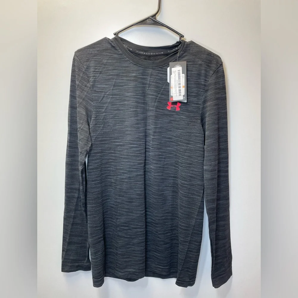 Under Armour Mens Threadborne Seamless Long Sleeve T-Shirt Size S - Picture 4 of 8